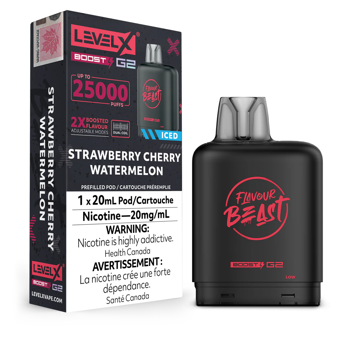 (AB) Flavour Beast Level X Boost Pod - Strawberry Cherry Watermelon
