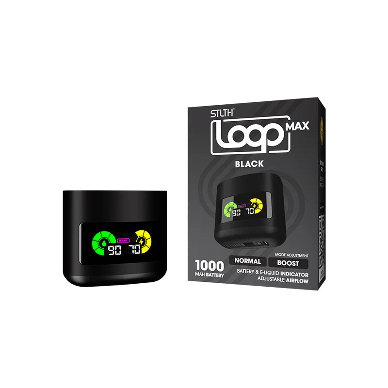 STLTH LOOP MAX CLOSED POD BATTERY - Black