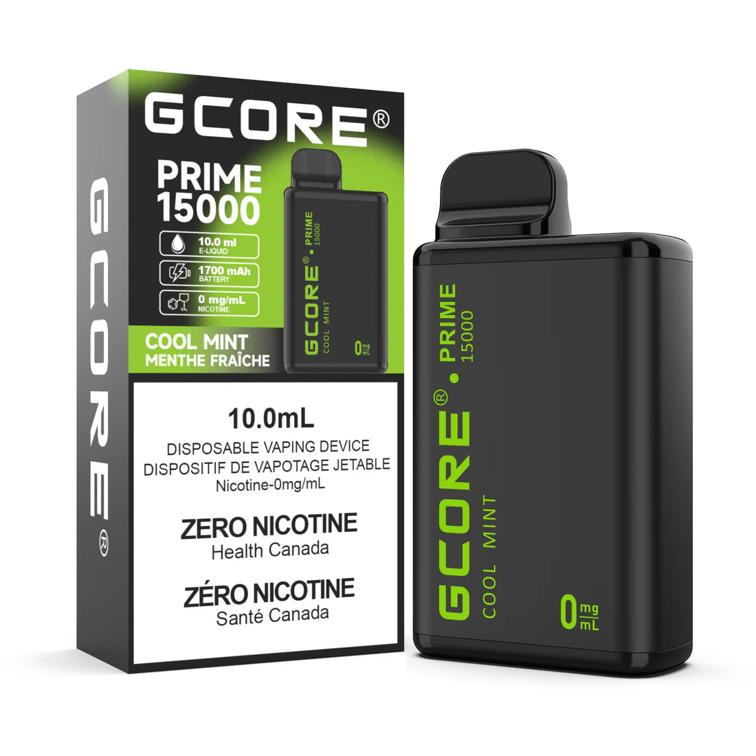 Gcore Prime 15000 - Cool Mint 0mg (FED)