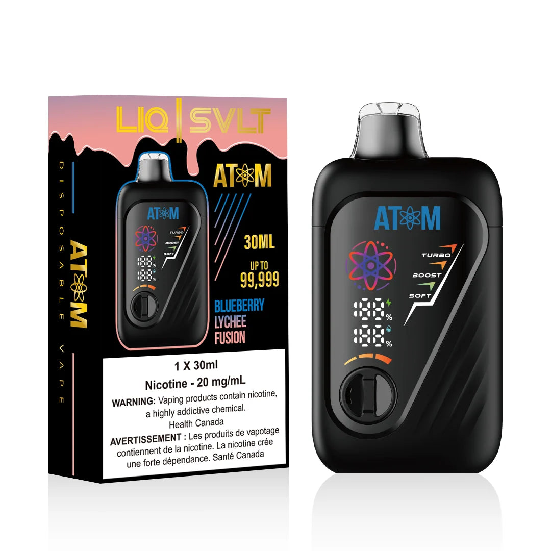 (AB) LIQ | SVLT - ATOM 99K PUFFS – Blueberry Lychee Fusion