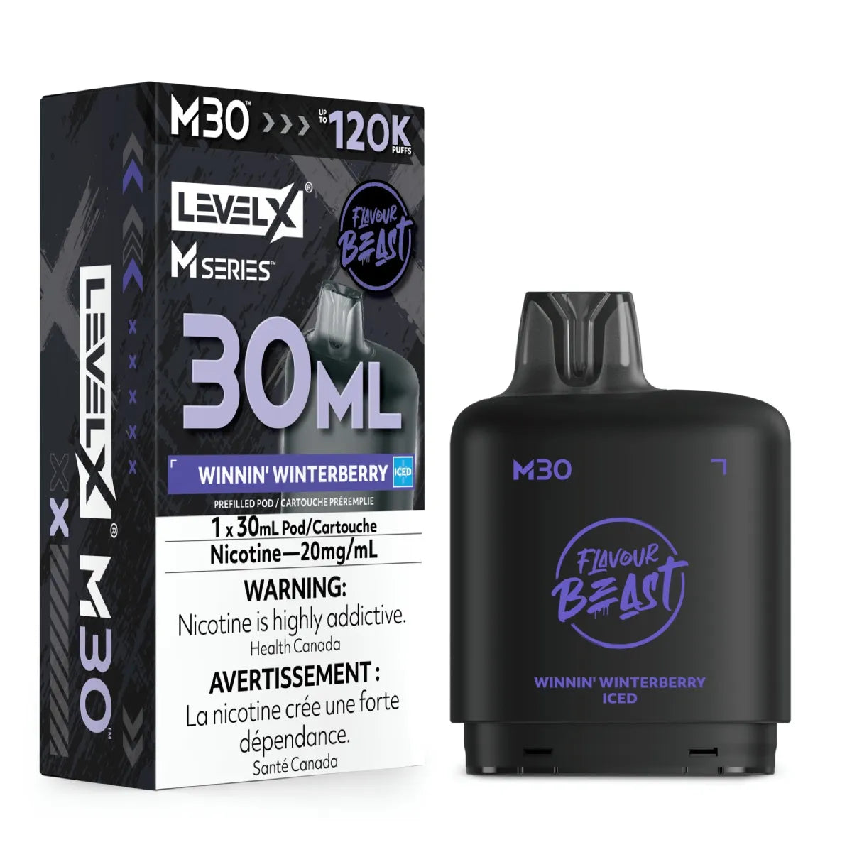 (FED) Level X M pod 30ml Flavour Beast - Winnin' Winterberry Iced