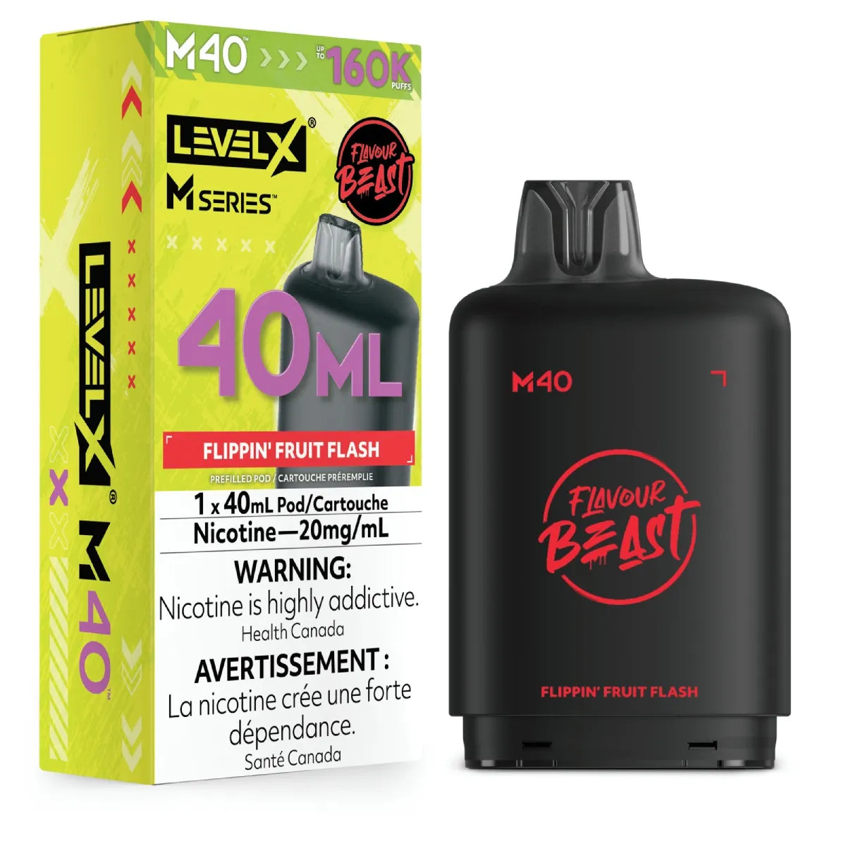(AB) Level X M pod 40ml Flavour Beast - Flippin’ Fruit Flash