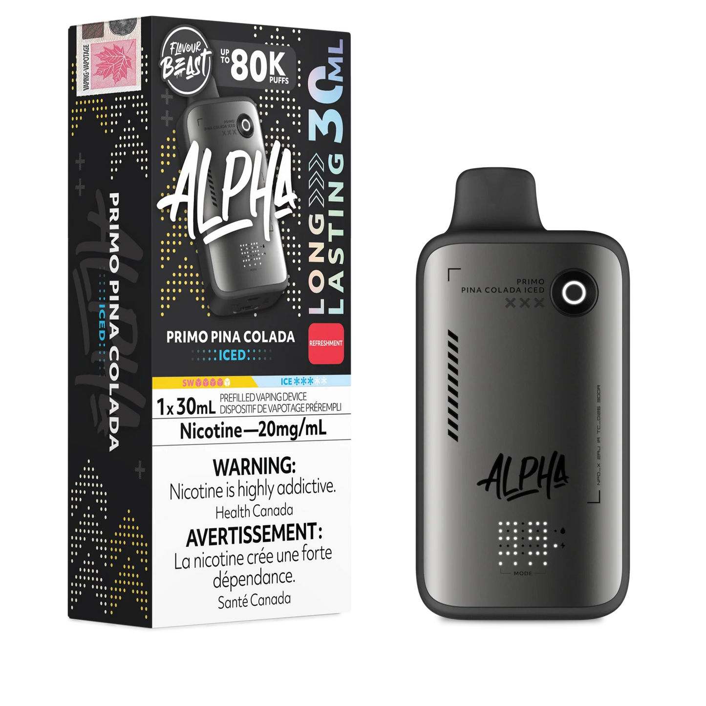 (AB) Flavour Beast: Alpha 80K - Primo Pina Colada Iced