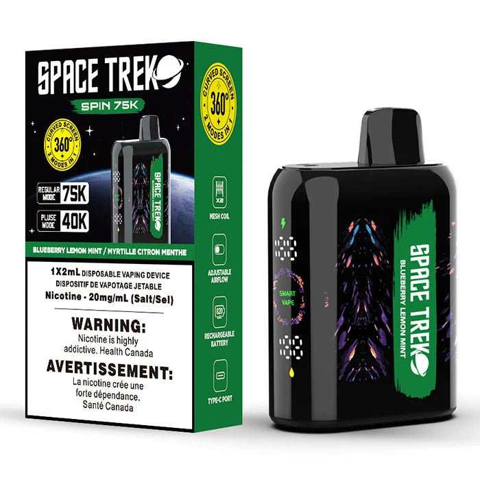 Space Trek Spin 75K - Blueberry Lemon Mint