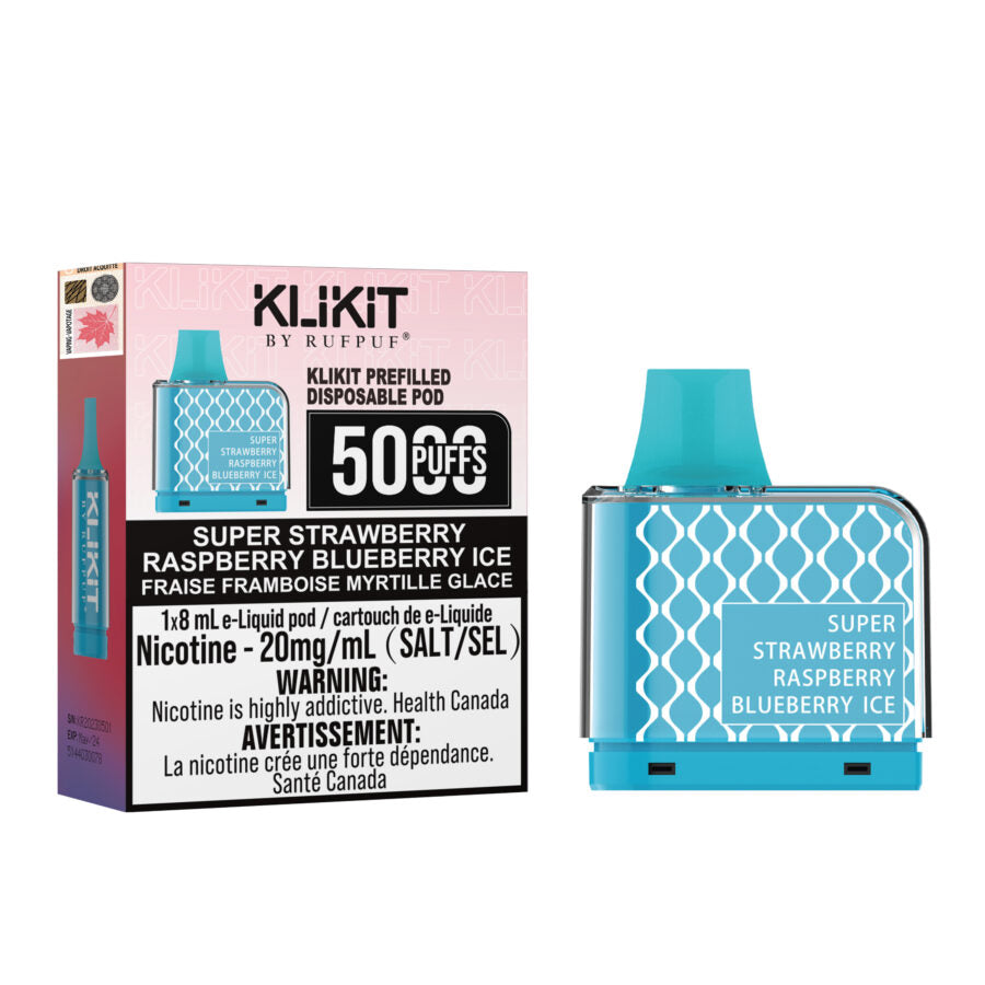 (FED) Rufpuf: Klikit Pod (5k) - Super Strawberry Raspberry blueberry Ice