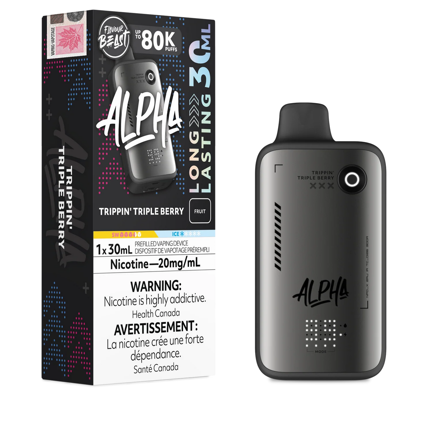 (AB) Flavour Beast Alpha 80K - Trippin' Triple Berry