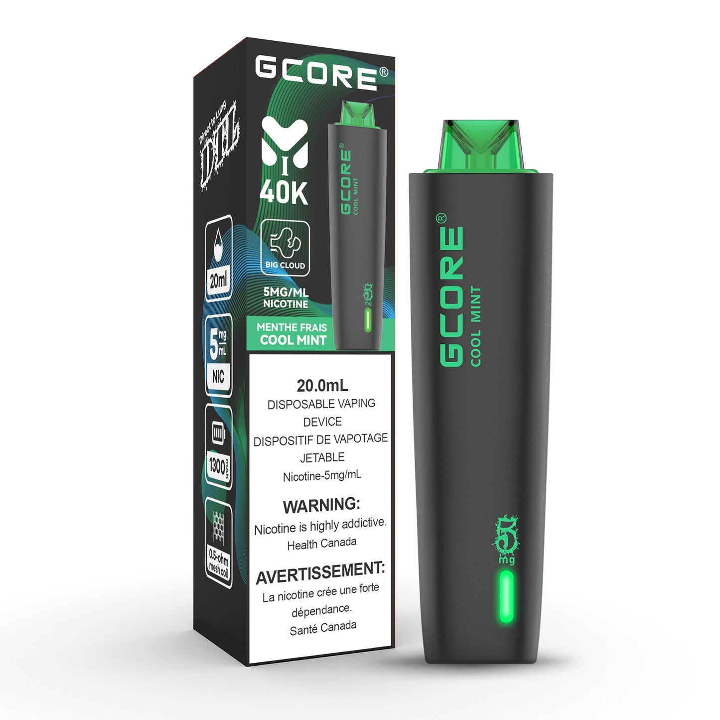 (AB) Gcore: Hookah (40K)(5mg) - Cool Mint