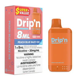 (AB) Drip'n: 8ml Disposable - Peach Blue Razz Ice