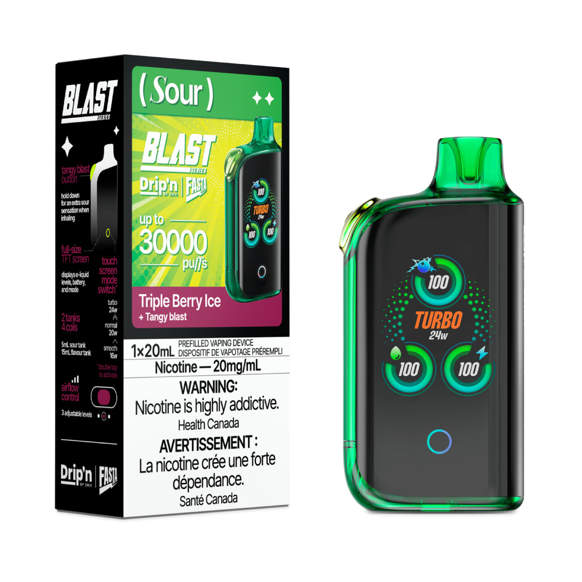 (AB) Drip’n: BLAST 30K Sour Series - Triple Berry Ice