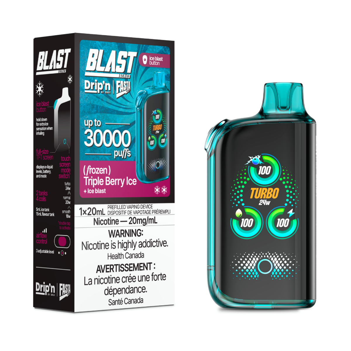 (AB) Drip'n: BLAST 30K - Triple Berry Ice