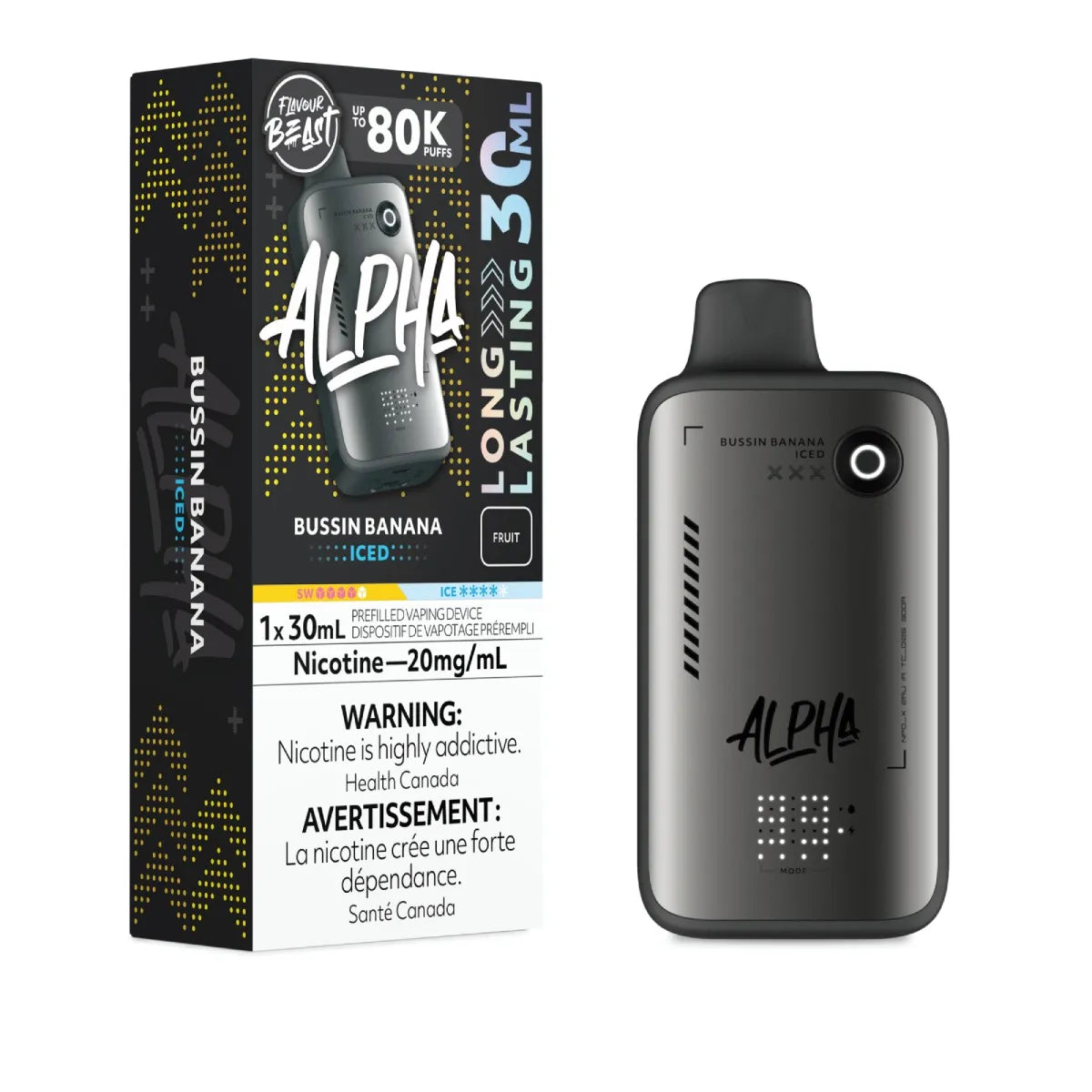 (AB) Flavour Beast: Alpha 80K - Bussin' Banana Iced