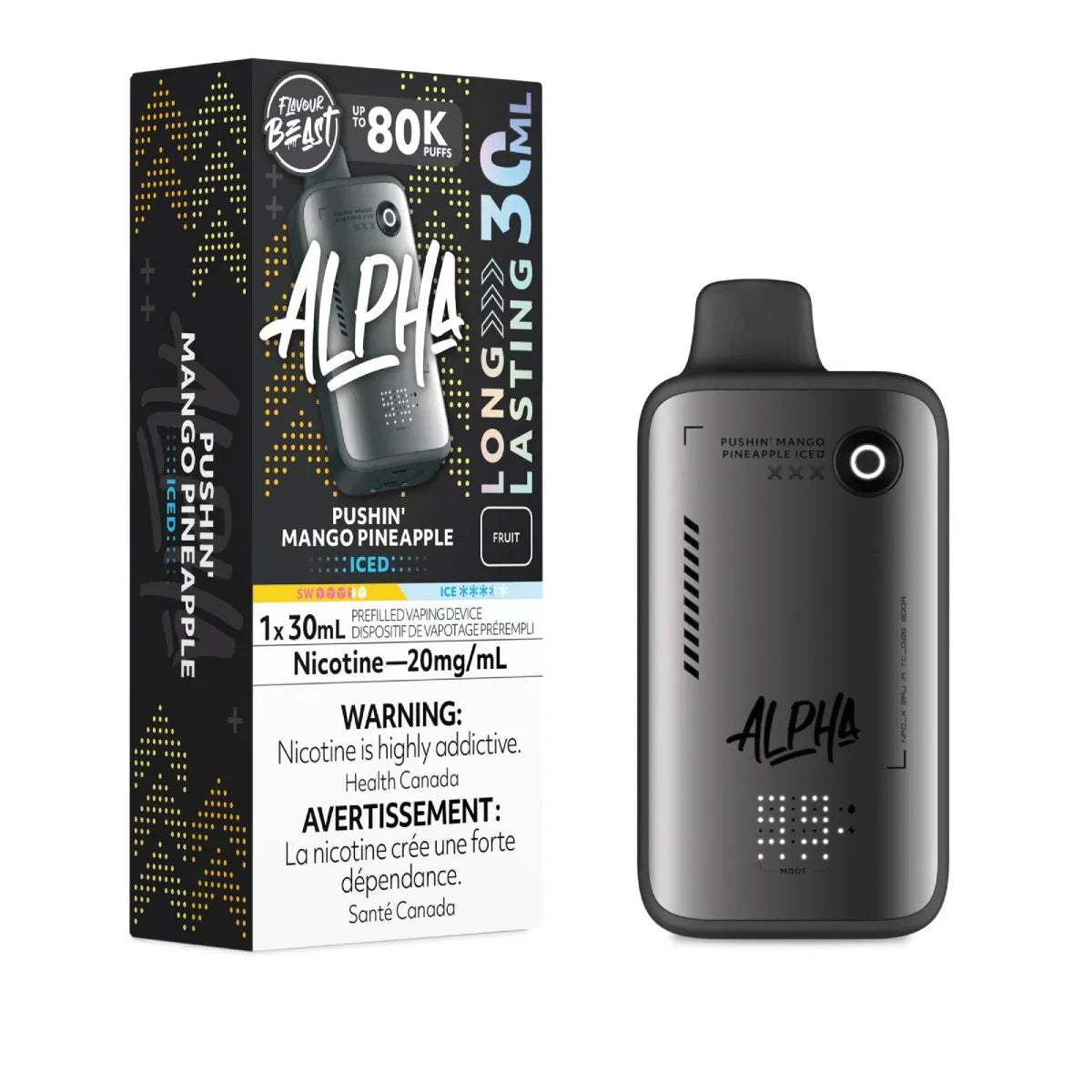 (AB) Flavour Beast: Alpha 80K - Pushin' Mango Pineapple Iced