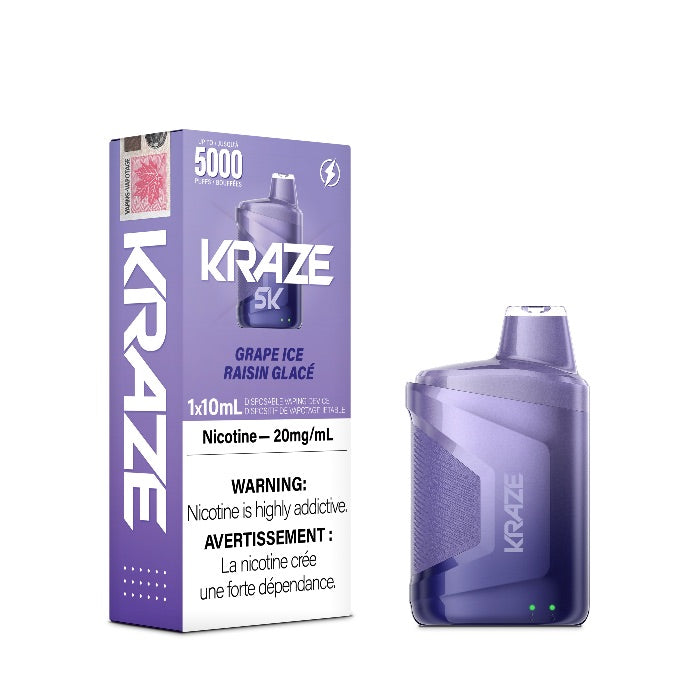 (FED) Kraze: Disposable 5K - Grape Ice
