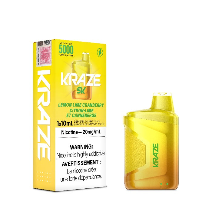(FED) Kraze: Disposable 5K - Lemon Lime Cranberry