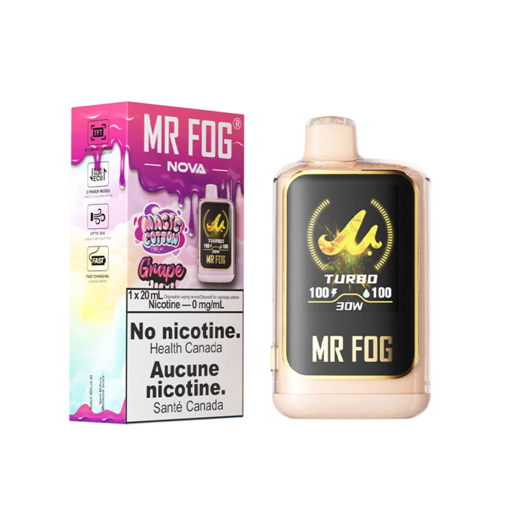 AB) Mr. Fog: Nova (36k) - Magic Cotton Grape Vape Stadium AB) Mr. Fog: Nova (36k) - Magic Cotton Grape Vape Stadium