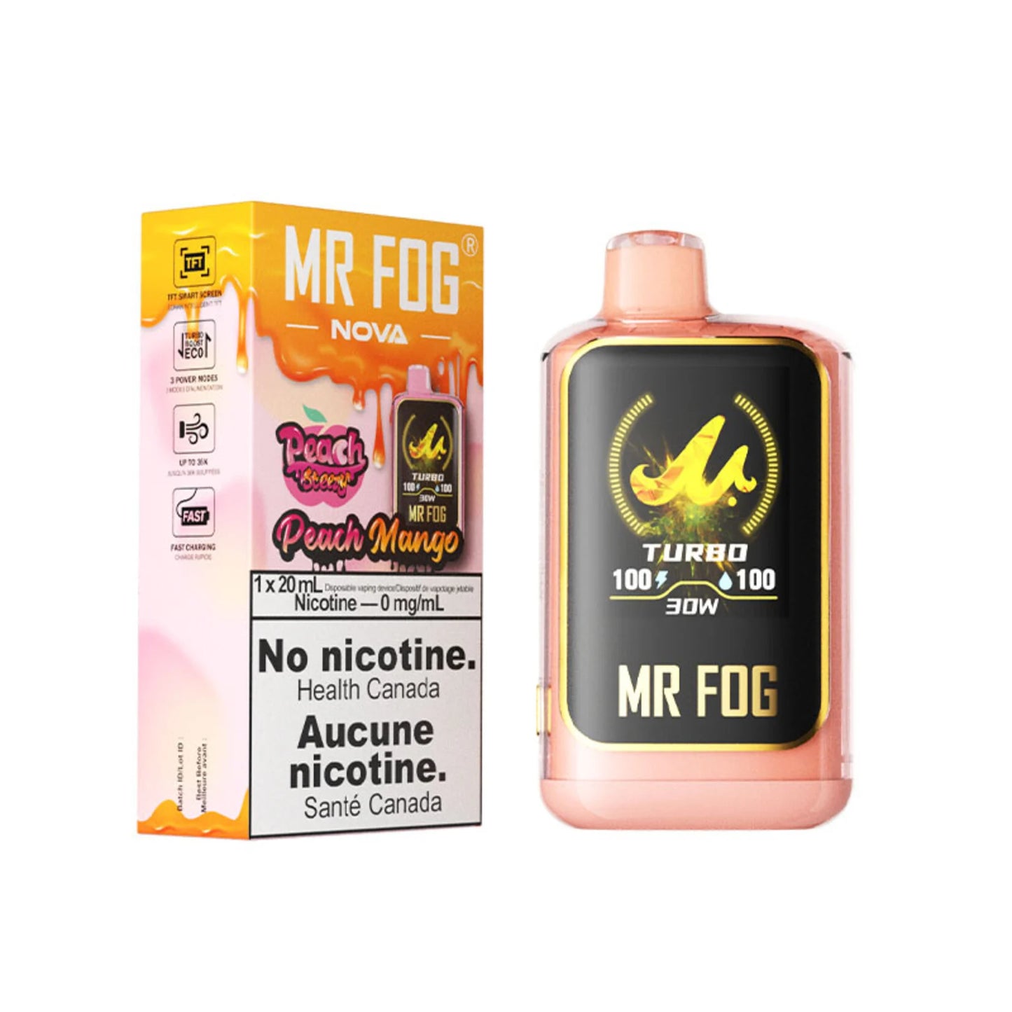 (AB) Mr. Fog: Nova (36k) - Peach Steezy Peach Mango