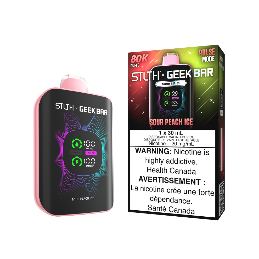 (AB) Stlth X Geek Bar 80K - Sour Peach Ice