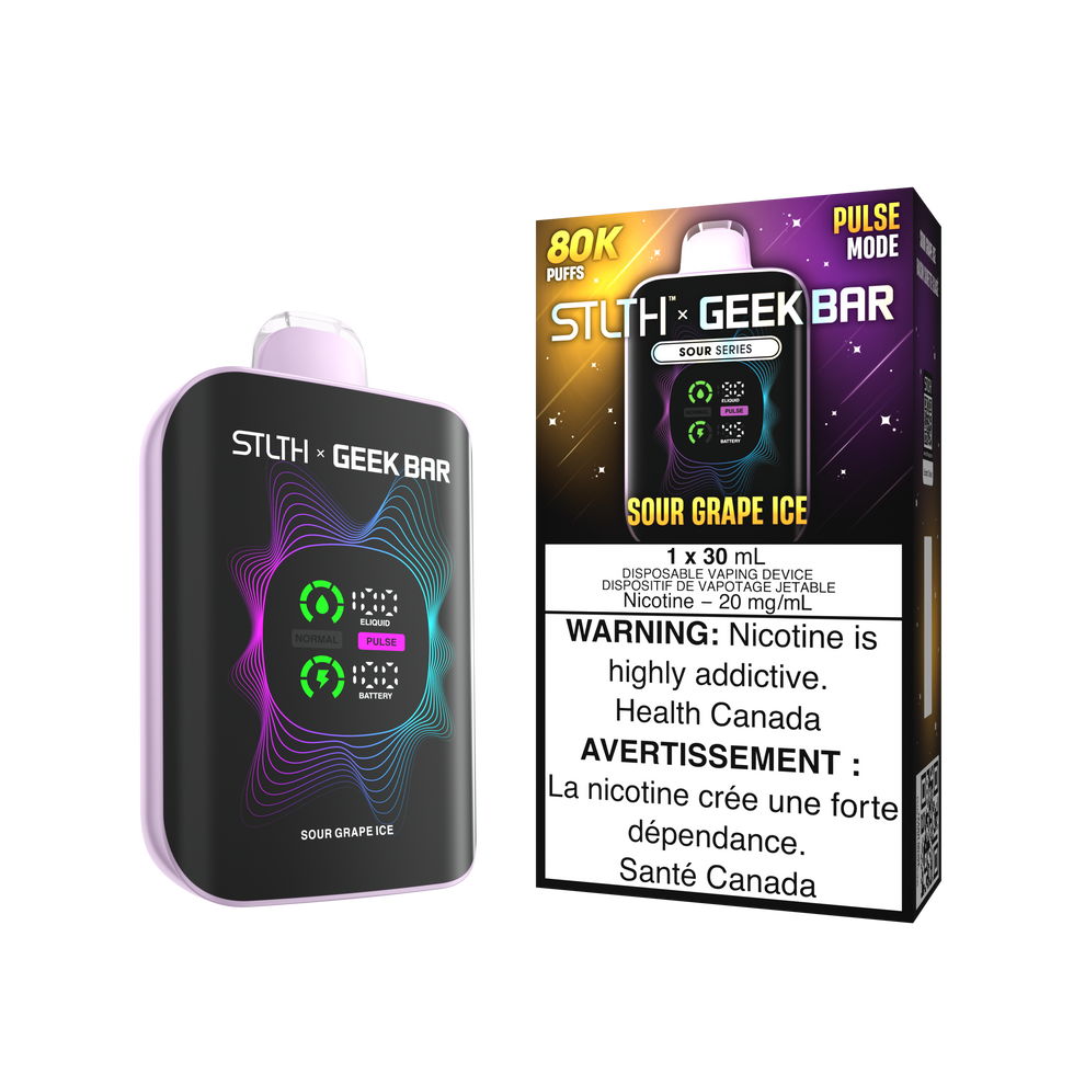 (AB) Stlth X Geek Bar 80K - Sour Grape Ice