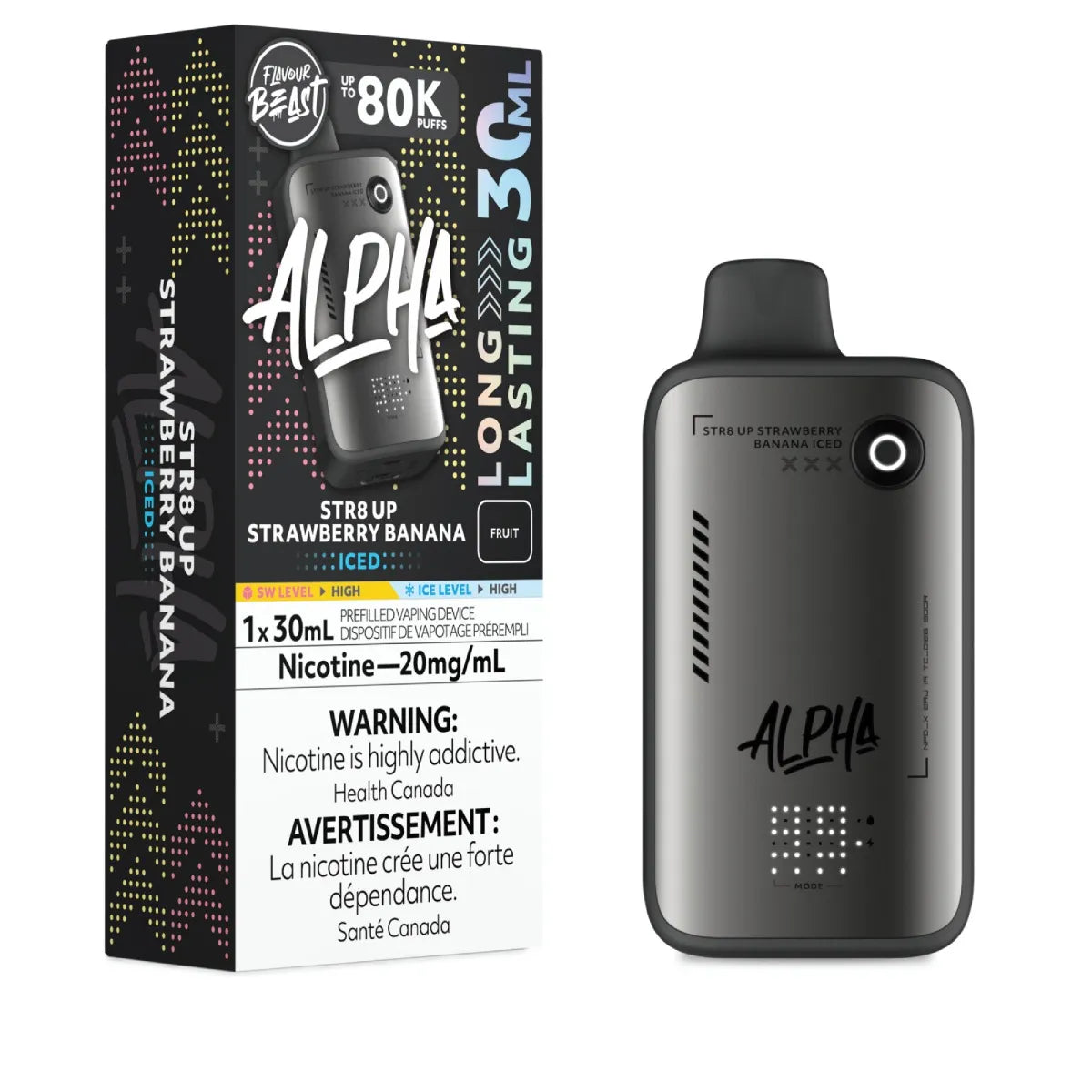 (AB) Flavour Beast: Alpha 80K - STR8 UP Strawberry Banana