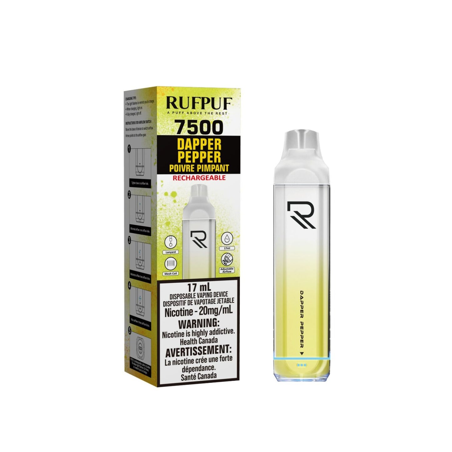 (FED) Rufpuf: (7500) (20mg) - DAPPER PEPPER