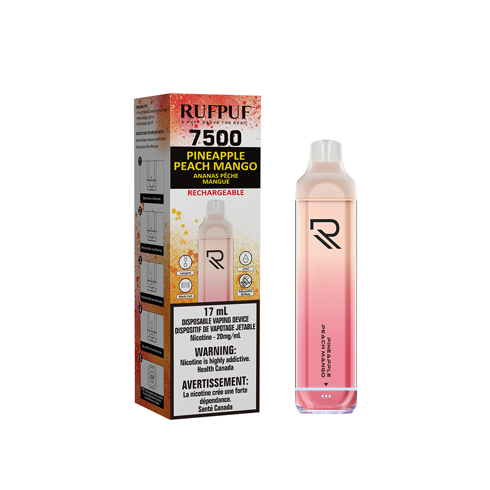 (FED) Rufpuf: (7500) (20mg) - Pineapple Peach Mango