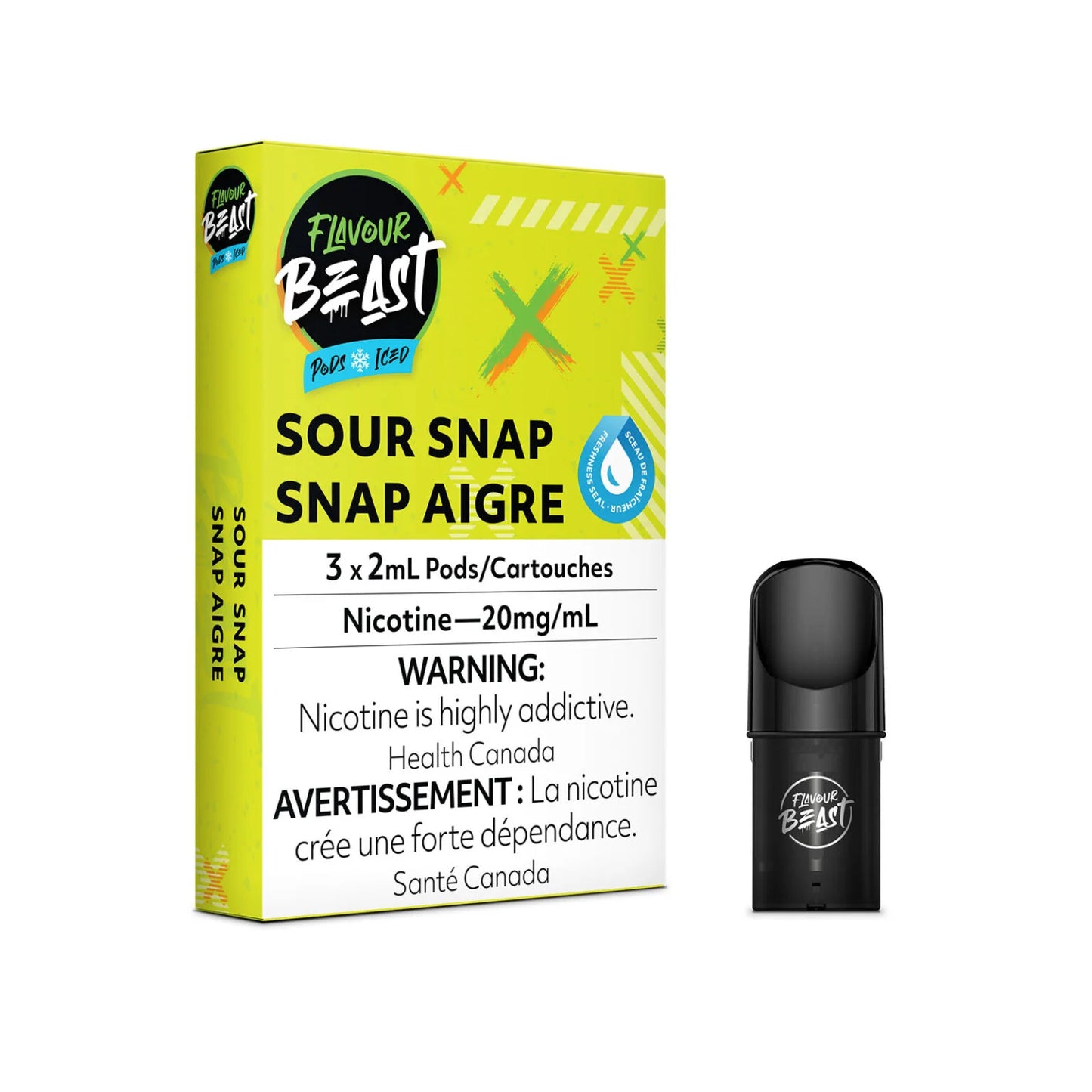 Flavour Beast Pods - Slammin’ STS Iced (Sour Snap) (20mg/mL) (FED)
