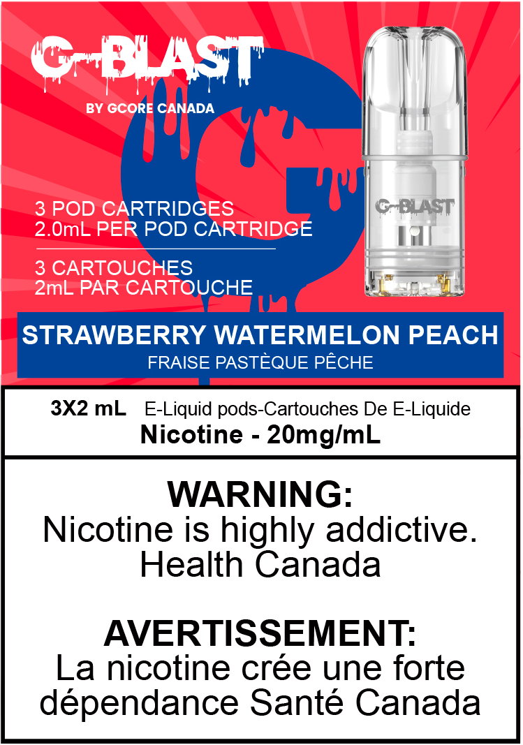 G-Blast Pods Strawberry Watermelon Peach (20mg/mL) (FED)