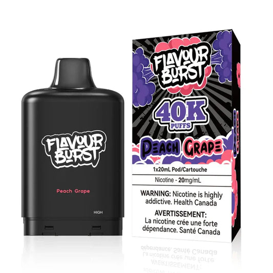 Peach Grape: Flavour BURST X PODS 40000 (AB)