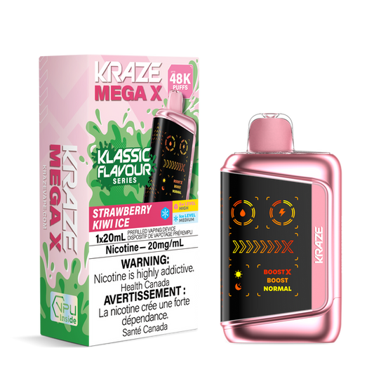 (AB) Kraze: MEGA X 48K - Strawberry Kiwi Ice
