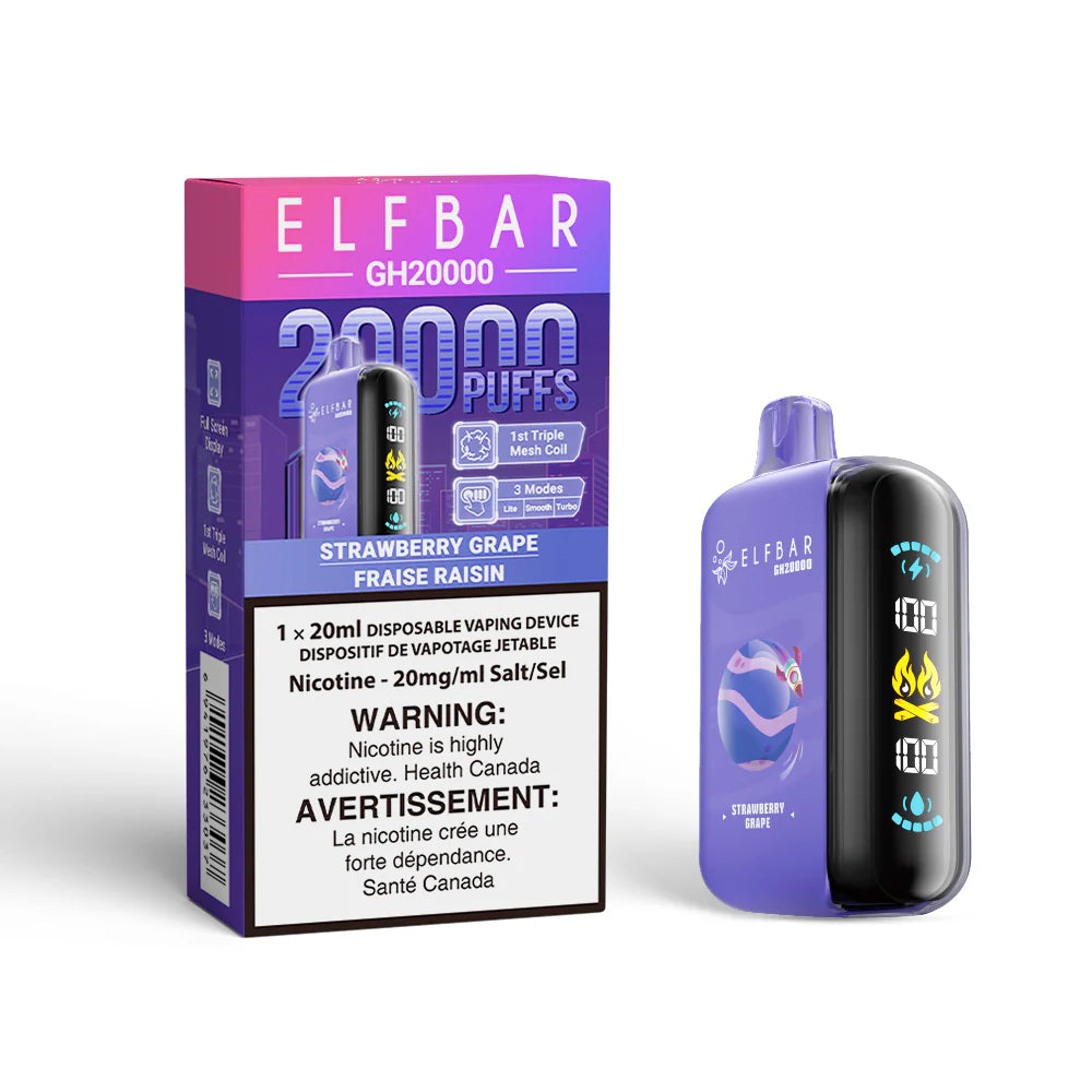 (FED) ELFBAR: Disposable (20K) - Strawberry Grape