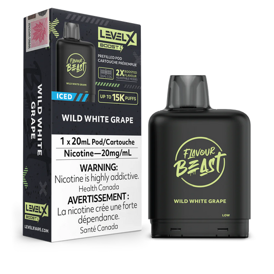 Flavour Beast Level X Boost Pod - Wild White Grape Iced (AB)