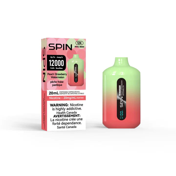 (FED) Spin: Disposable (12k) - Peach Strawberry Watermelon