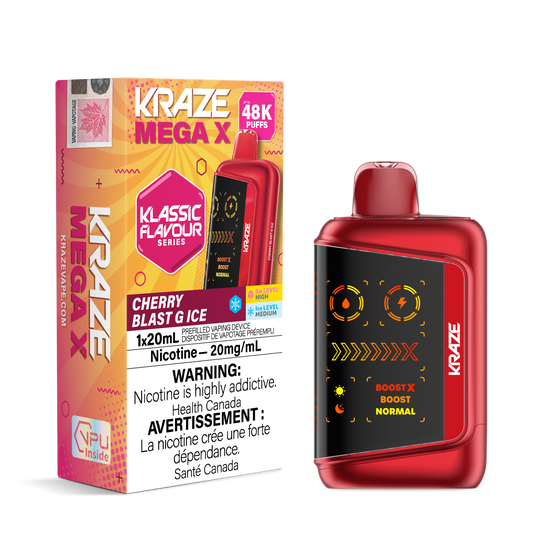 (AB) Kraze: MEGA X 48K - Cherry Blast G Ice