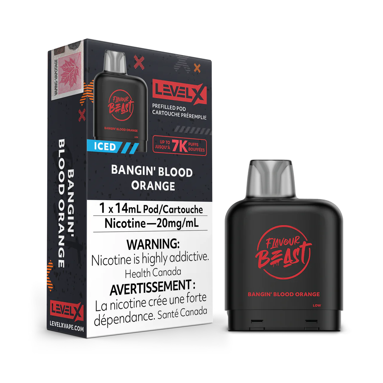 Flavour Beast Level X 7000 Pod - Bangin’ Blood Orange (FED)