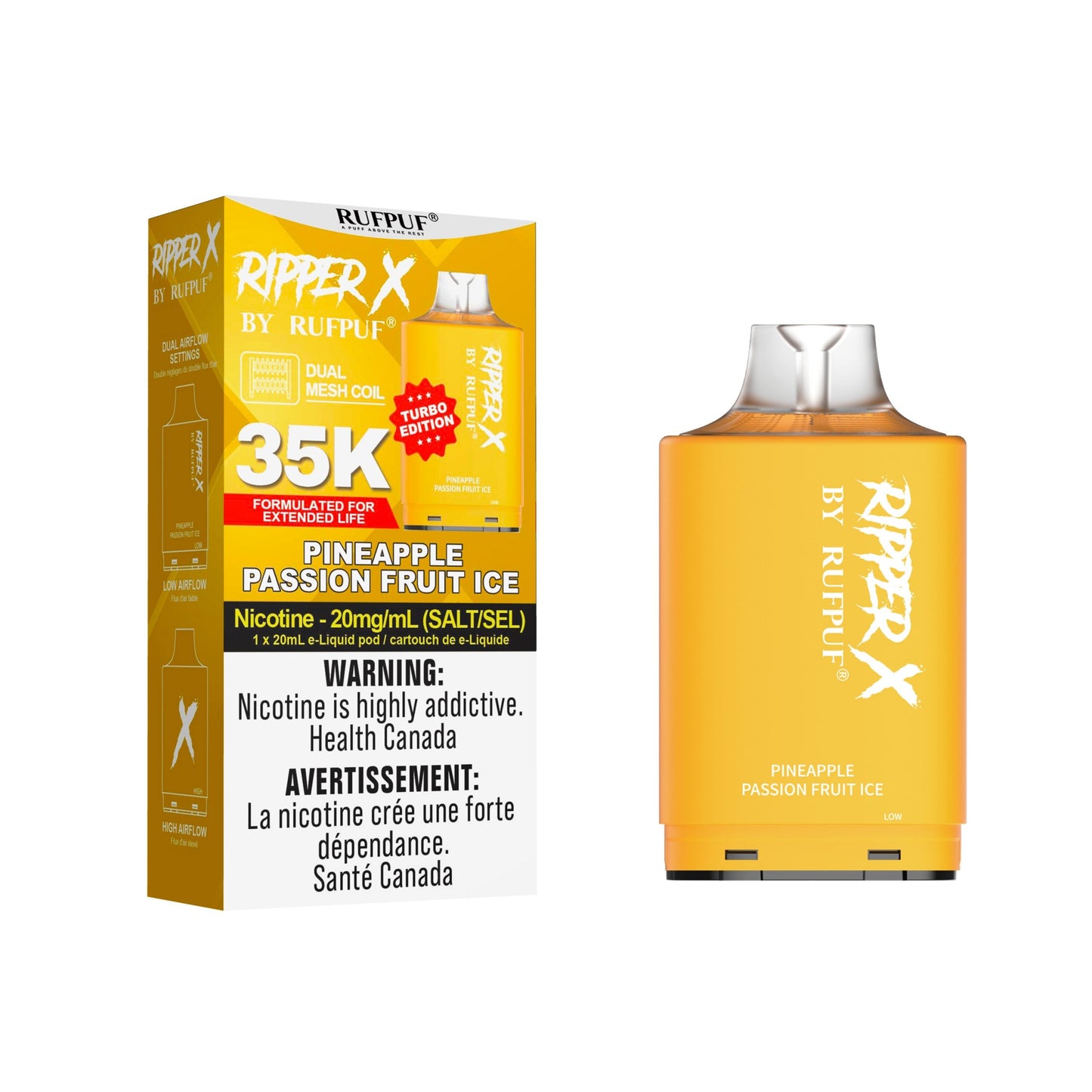 (AB) Rufpuf: Ripper X Pod - Pineapple Passion Fruit Ice