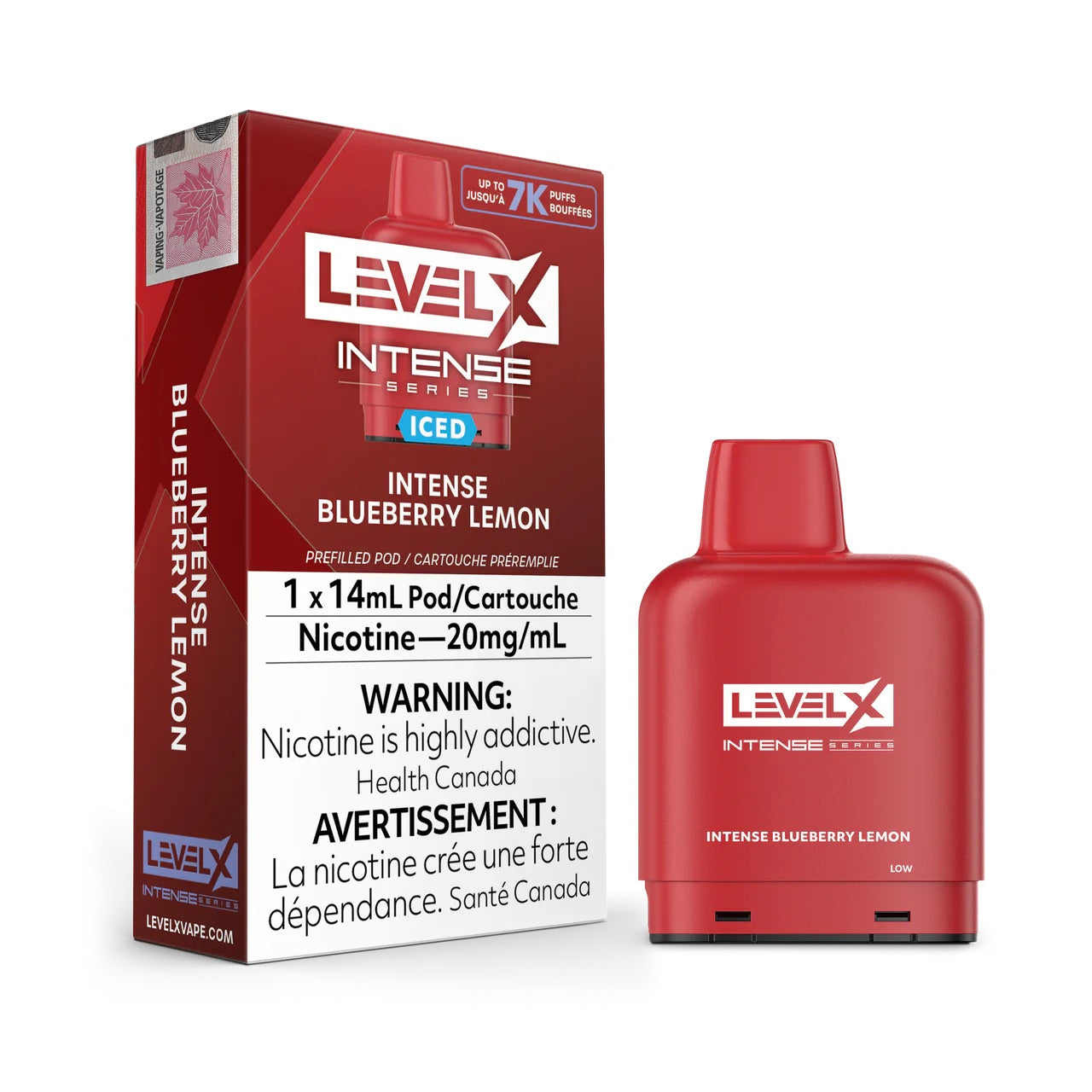 Flavour Beast Level X Intense 7000 Pod - Blueberry Lemon Iced (FED)