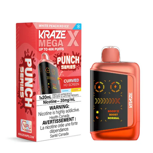 (AB) Kraze: MEGA X 48K - White Peach Ko Ice