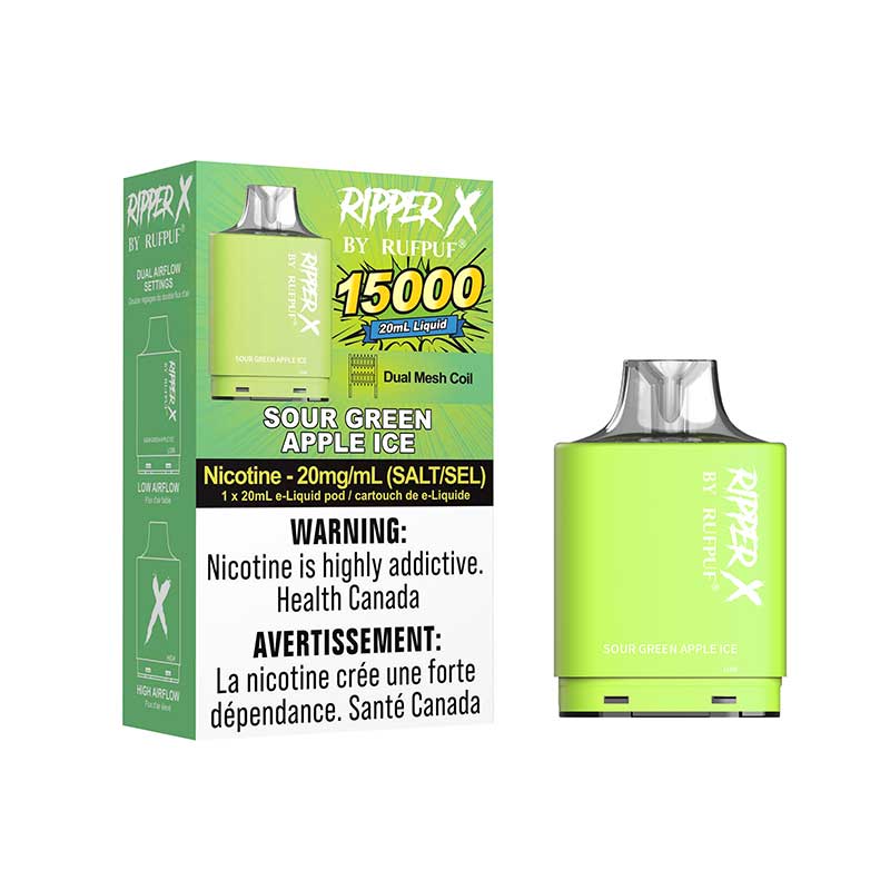 (FED) Rufpuf: Ripper X Pod (15k) - Sour Green Apple