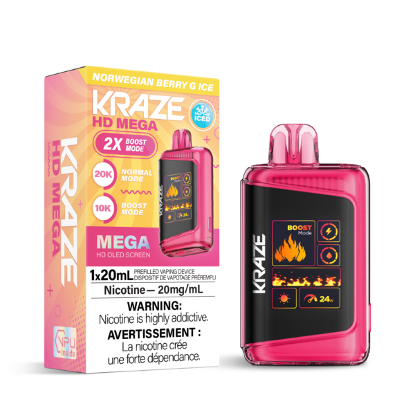 (AB) Kraze: HD MEGA 20K - Norwegian Berry G Ice