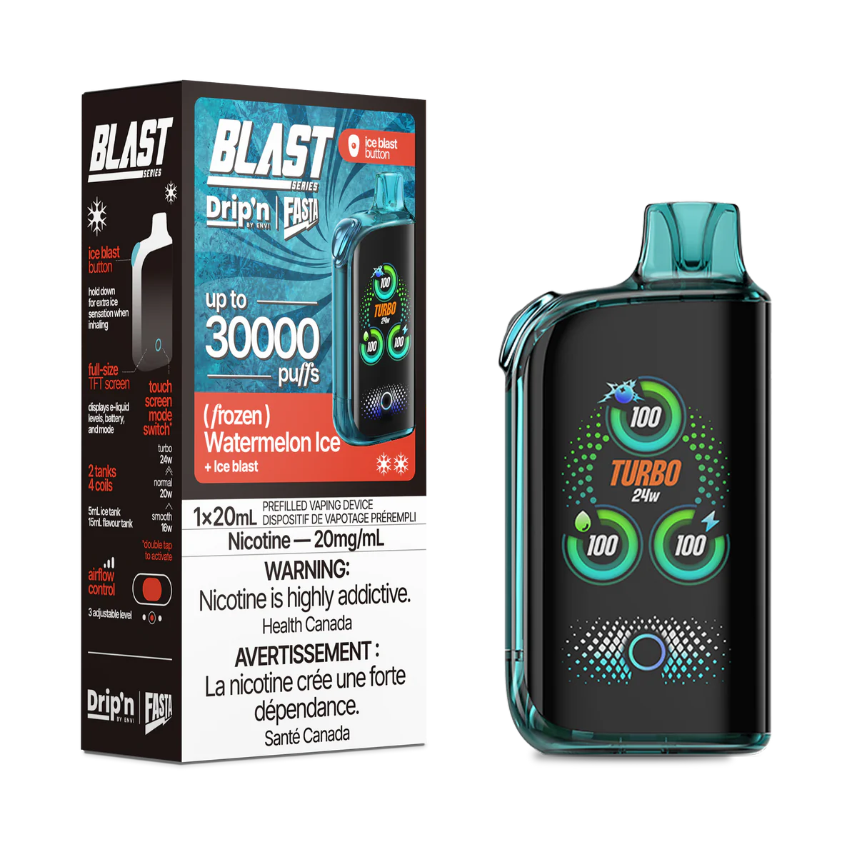 (AB) Drip'n: BLAST 30K - Watermelon Ice