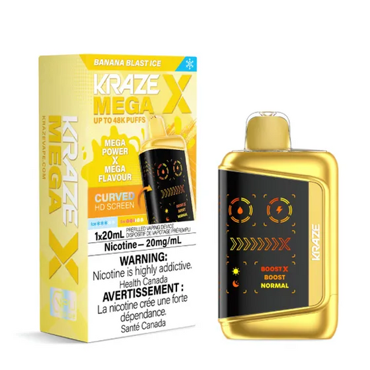 (AB) Kraze: MEGA X 48K - Banana Blast Ice