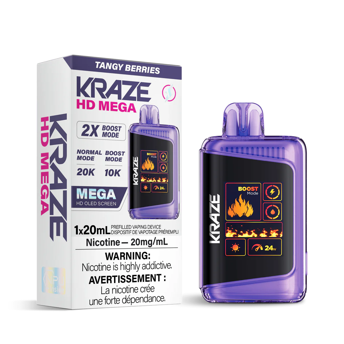 (AB) Kraze: HD MEGA 20K - Tangy Berries
