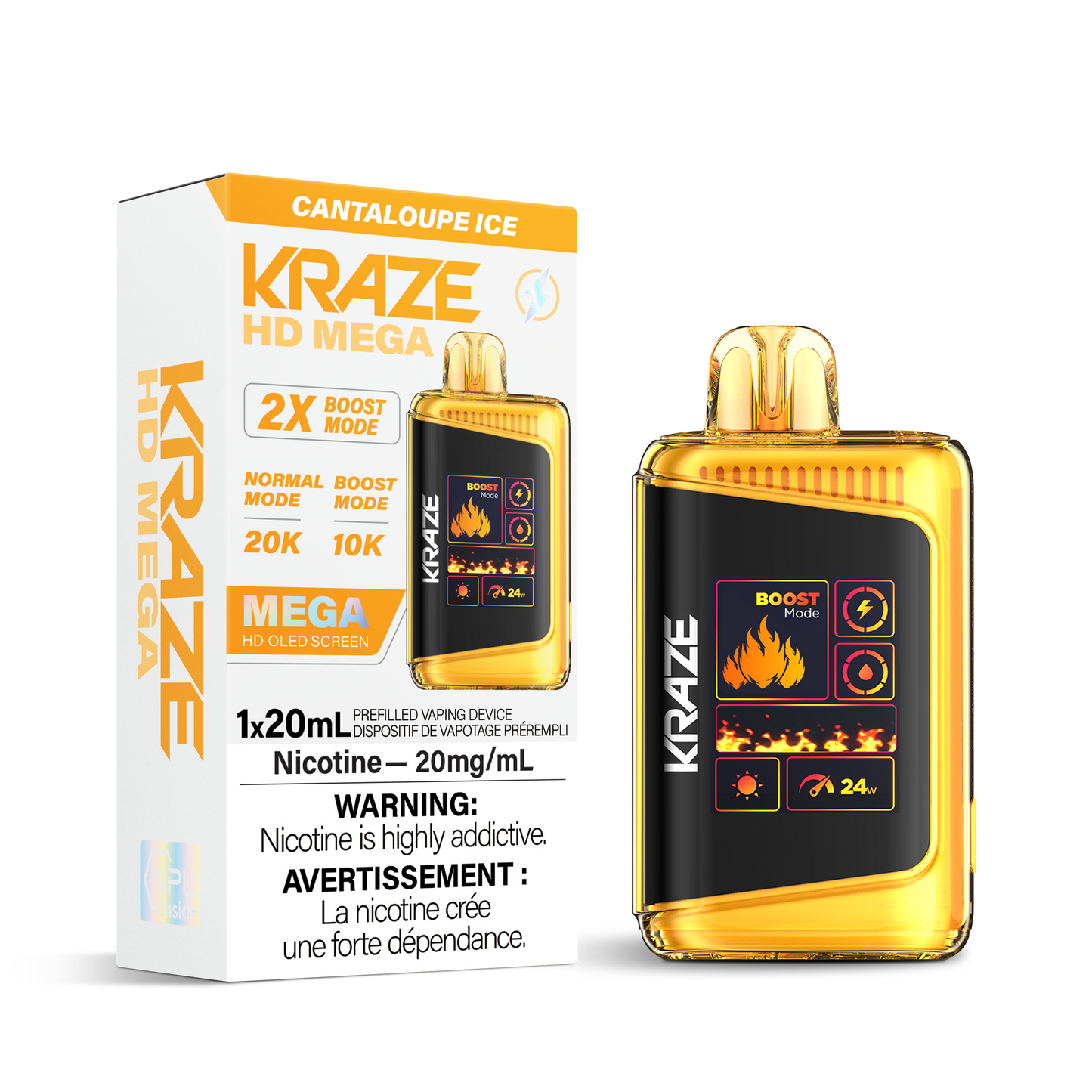 (AB) Kraze: HD MEGA 20K - Cantaloupe Ice