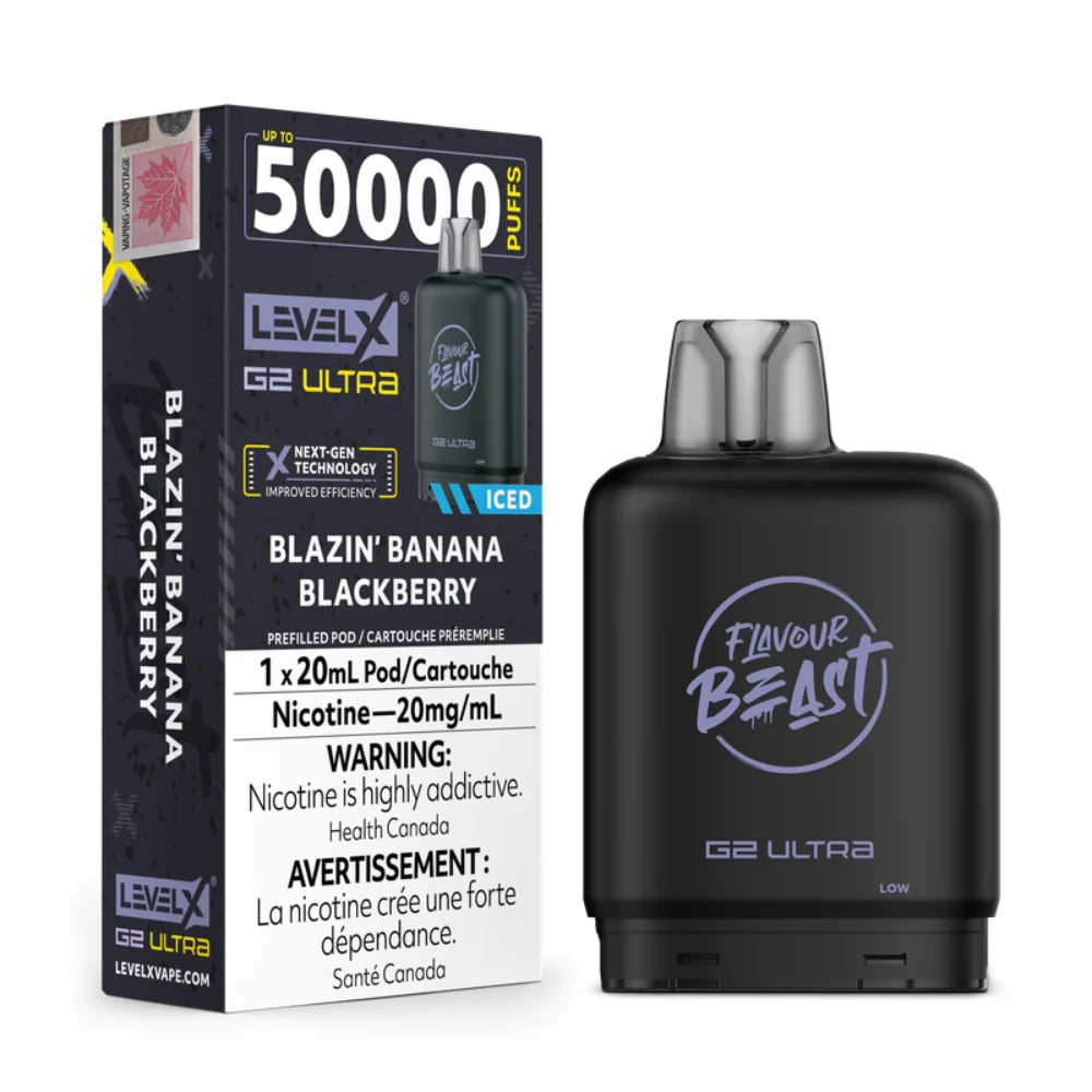 (AB) Flavour Beast: Level X G2 Ultra Pod (50K) - Blazin’ Banana Blackberry
