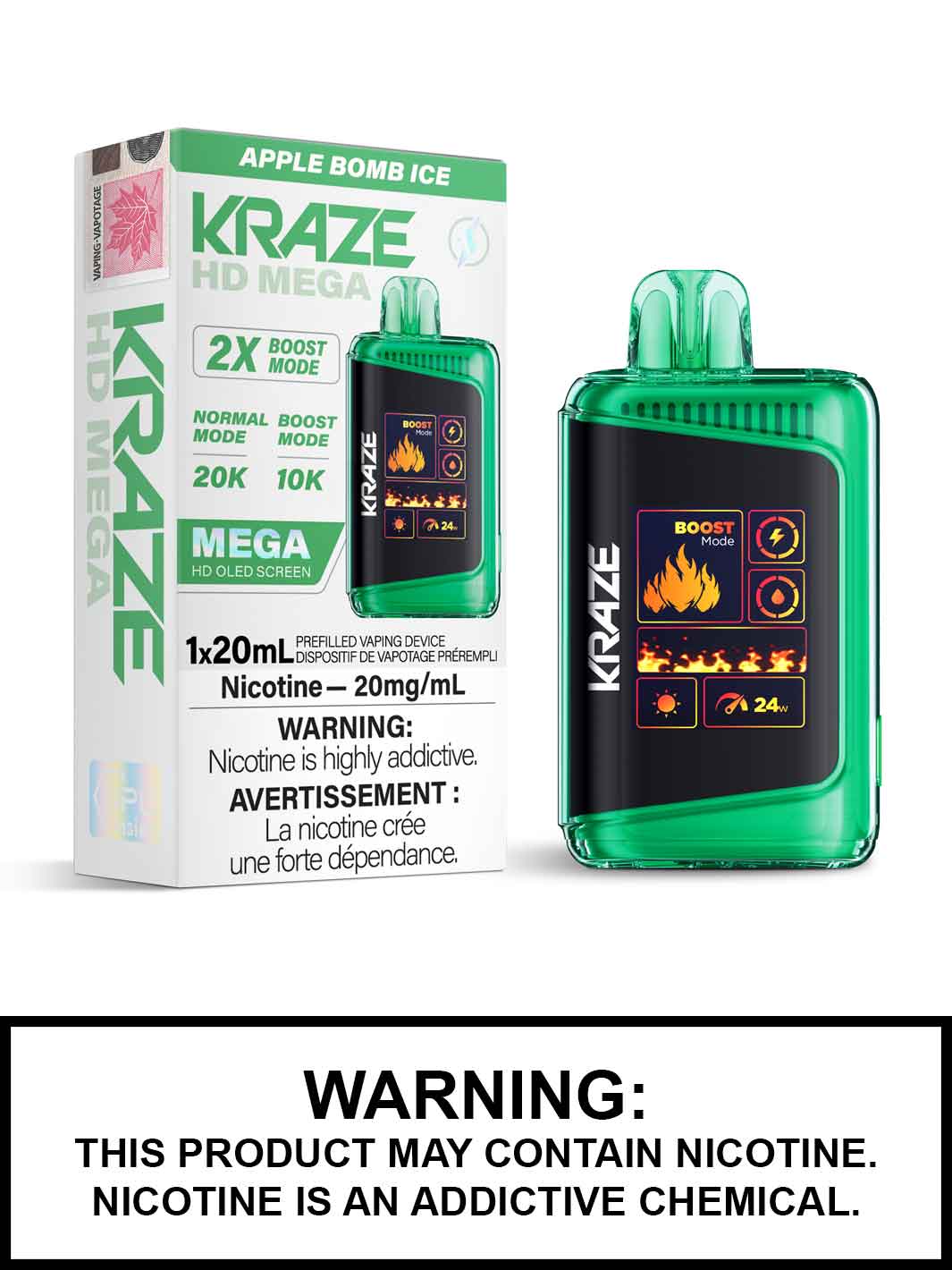 (AB) Kraze: HD MEGA 20K - Apple Bomb Ice