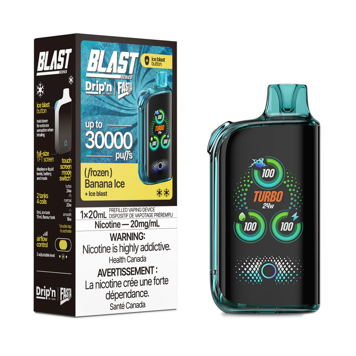 (AB) Drip'n: BLAST 30K - Banana Ice
