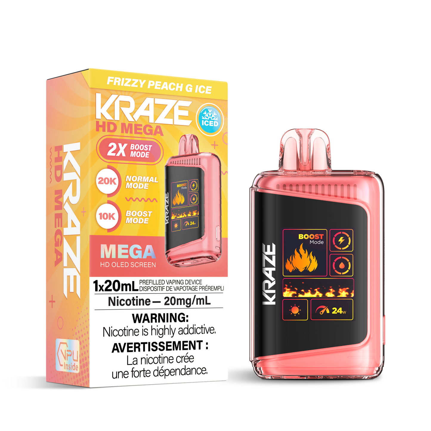 (AB) Kraze: HD MEGA 20K - Frizzy Peach G Ice