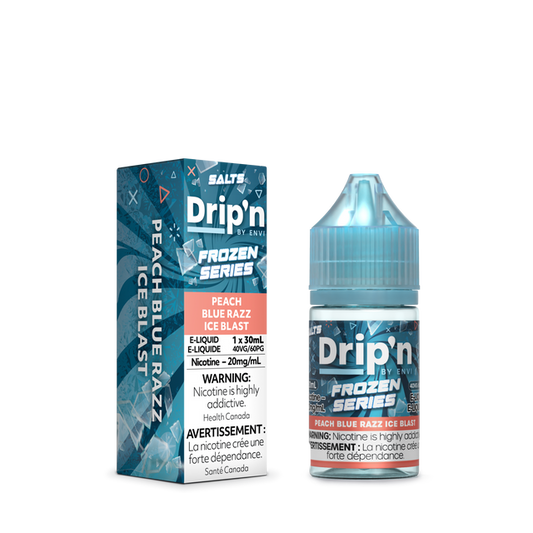 (AB) Drip’n: Frozen E-Liquid (30ml)(20mg) - Peach Blue Razz Ice Blast