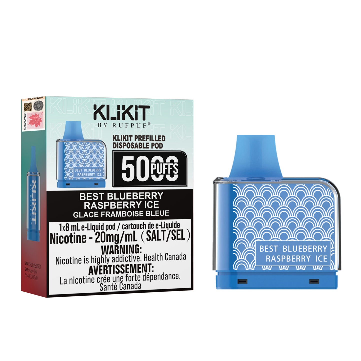 (FED) Rufpuf: Klikit Pod (5k) - Best Blueberry Raspberry Ice