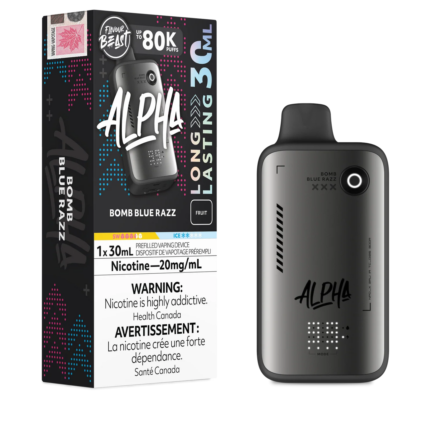 (AB) Flavour Beast: Alpha 80K - Bomb Blue Razz